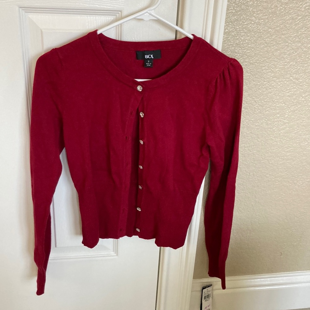 BCX Red Cardigan